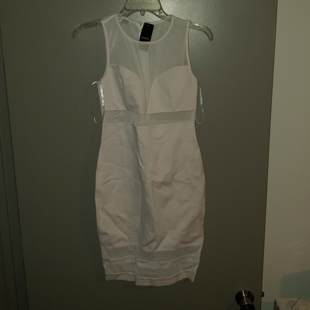 NEW bebe sexy white dress
